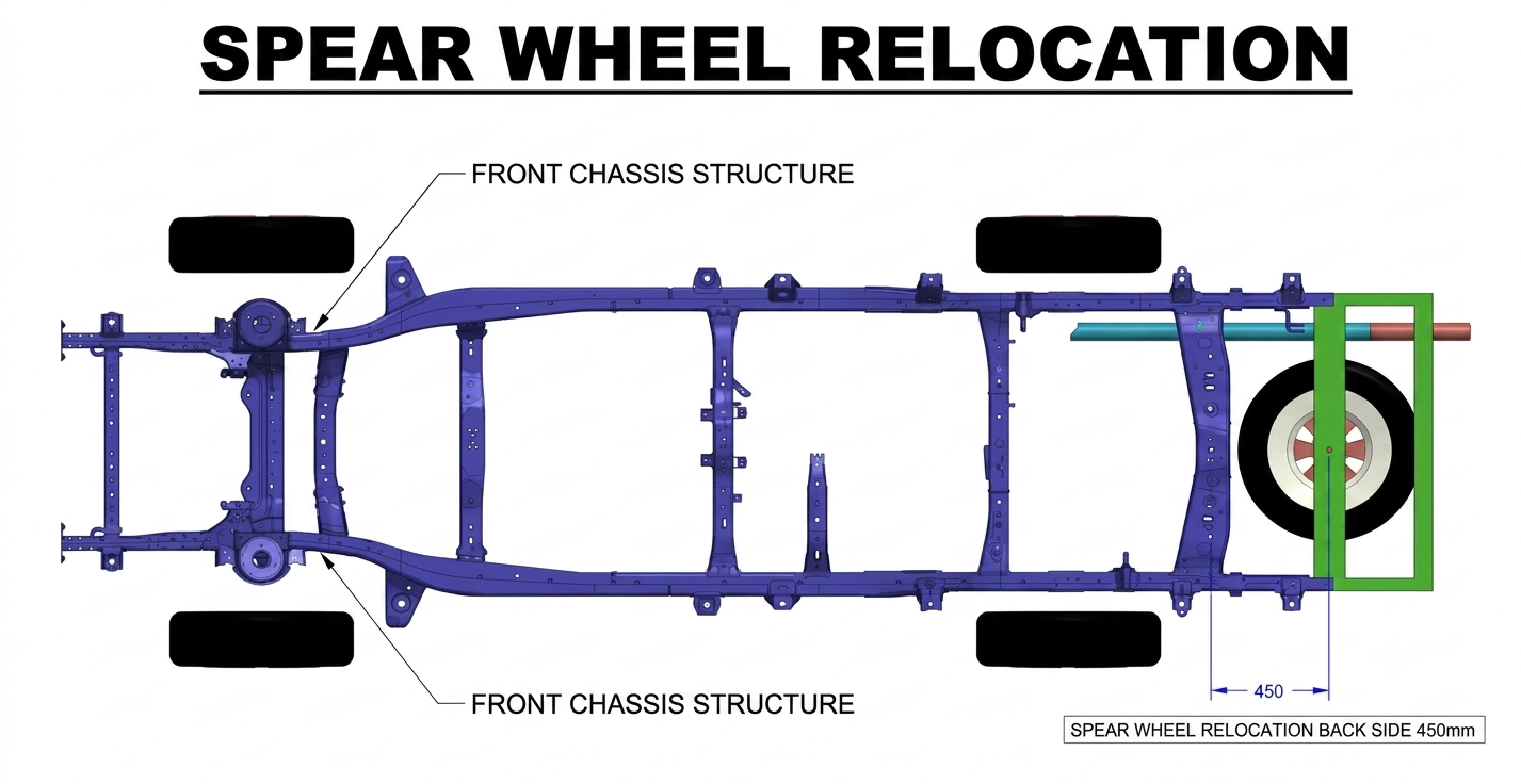 Spare Wheel Relocation